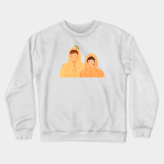 Moving KDRAMA - Bongseok & Heesoo Crewneck Sweatshirt by aaalou